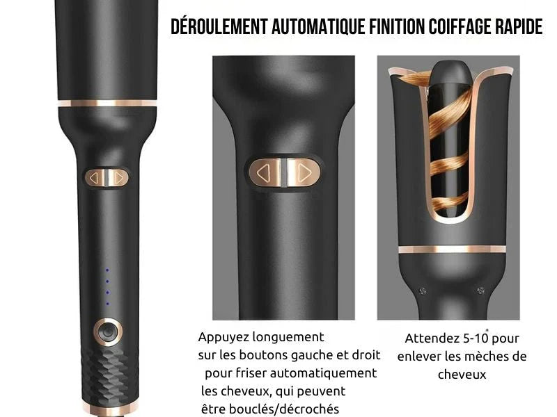 Fer à friser à rotation automatique